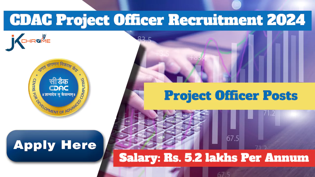 CDAC Project Officer Jobs Recruitment 2024