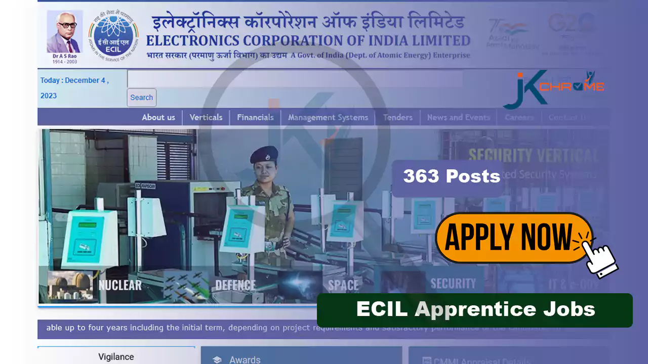 ECIL Graduate Engineer, Technician Apprentice Jobs Notification