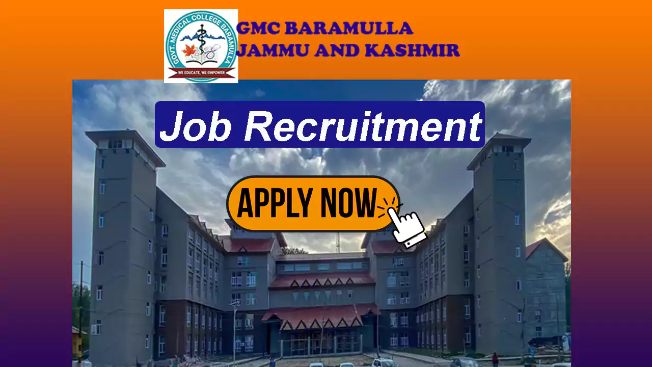 GMC Baramulla Pharmacists Jobs Recruitment 2023-24 | Application Form