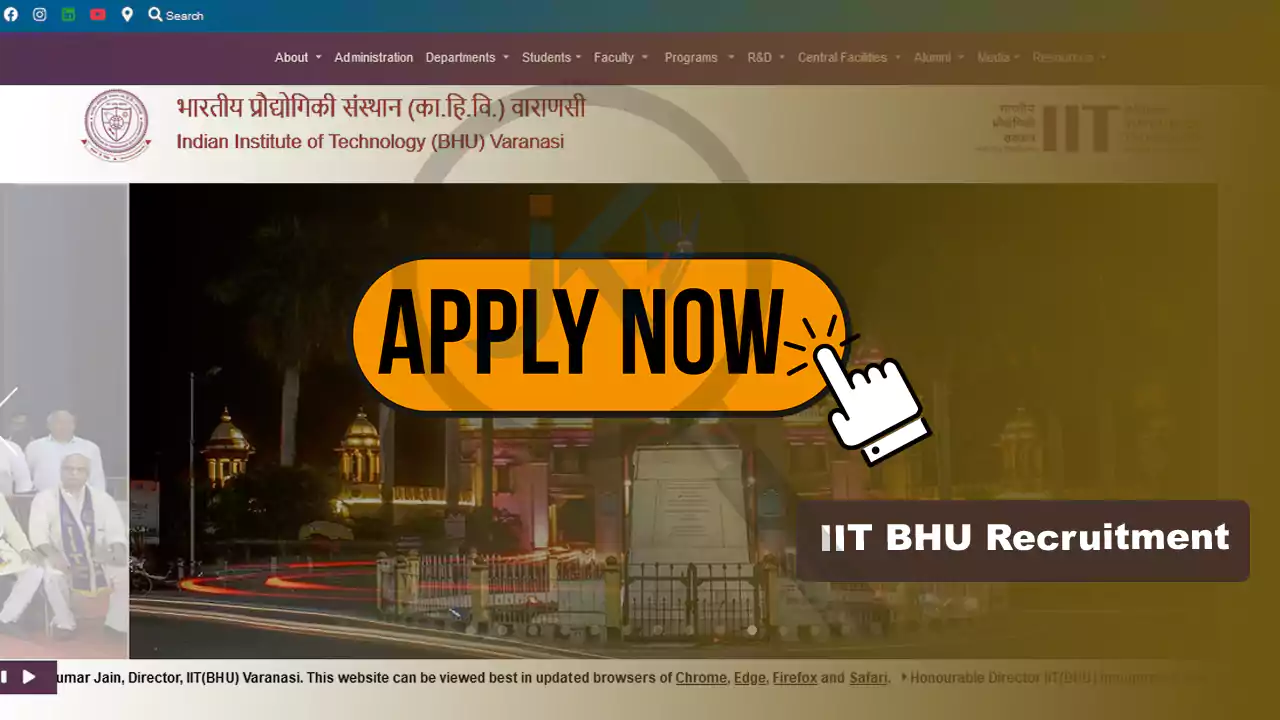 IIT BHU Recruitment, Online