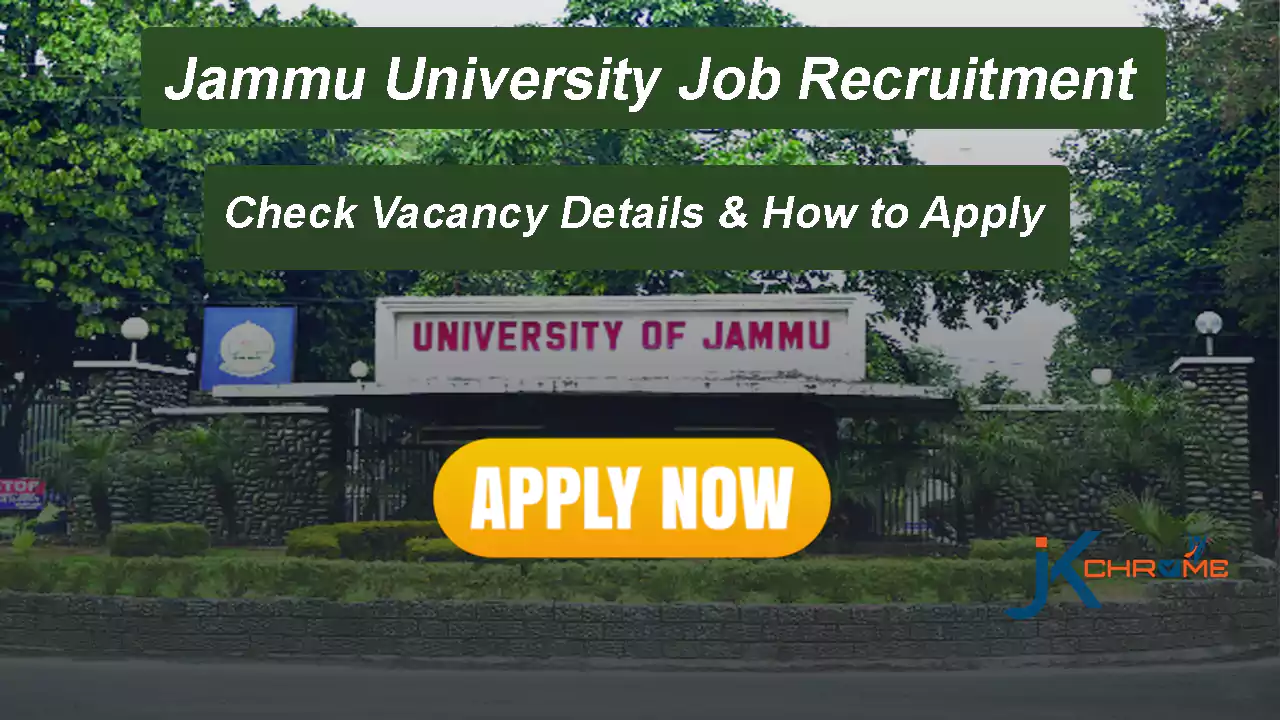Jammu University Job Recruitment 2023