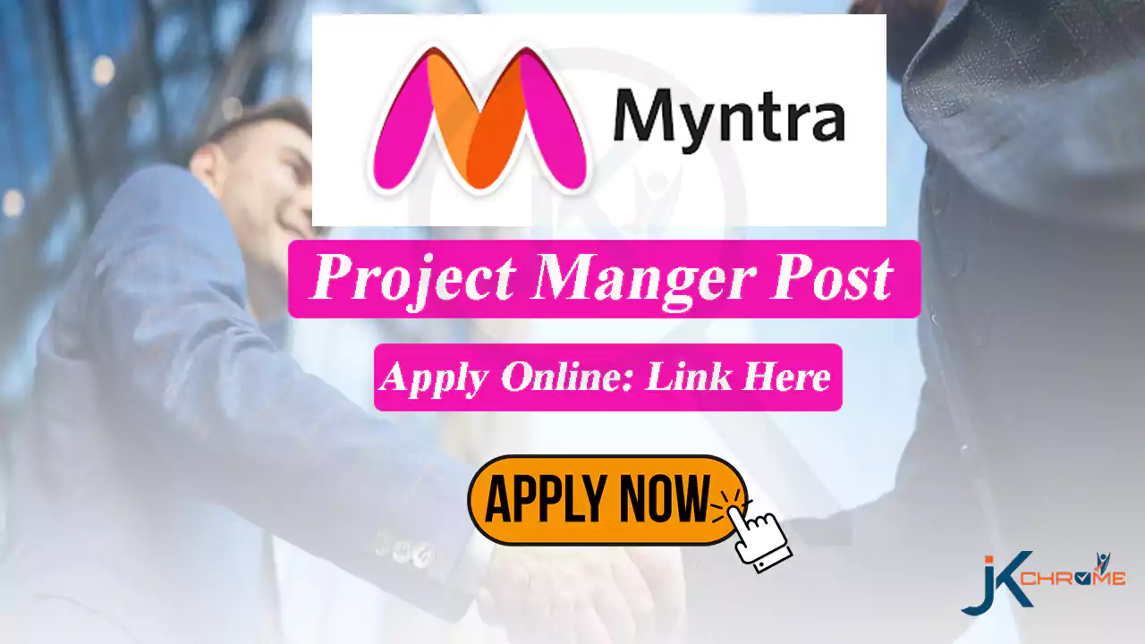 Myntra Project Manager Job Vacancy