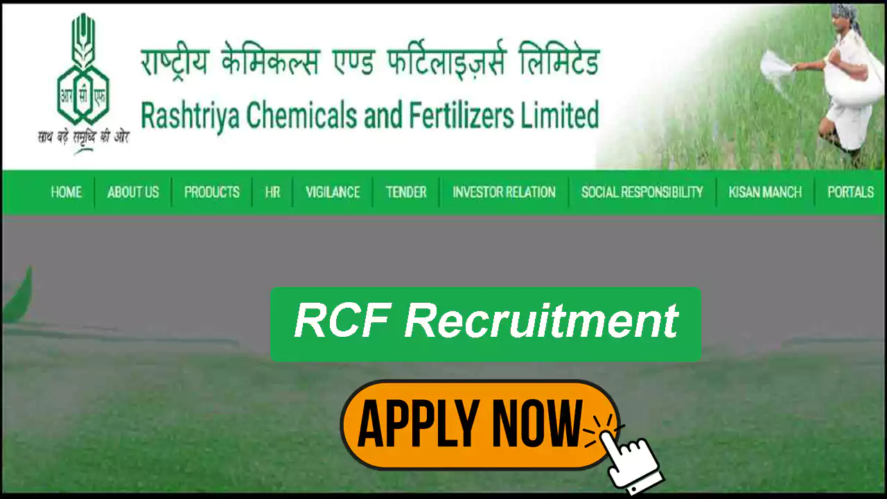 Rashtriya Chemicals and Fertilizers, RCF Advisors Recruitment | Application Form