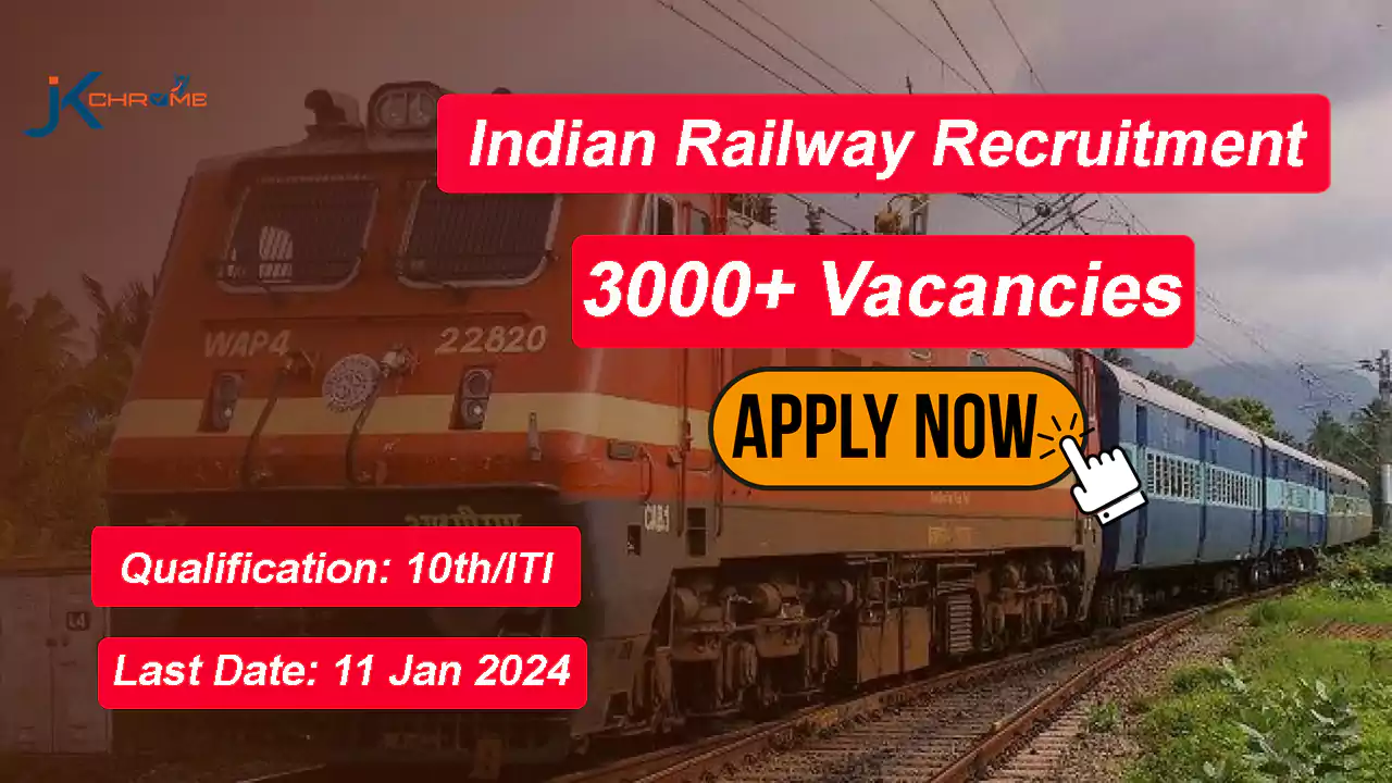 3093 Posts, RRC Northern Railway Apprentice Recruitment, Online Form