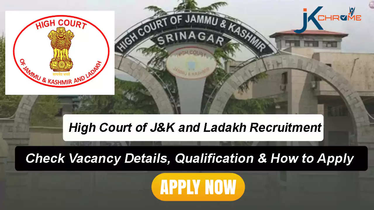 J&K High Court Recruitment