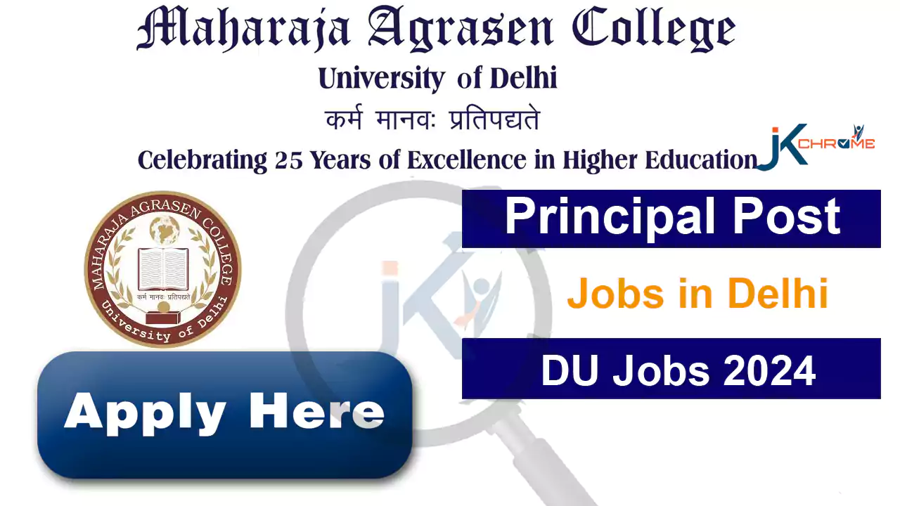 Maharaja Agrasen College Jobs Recruitment 2024