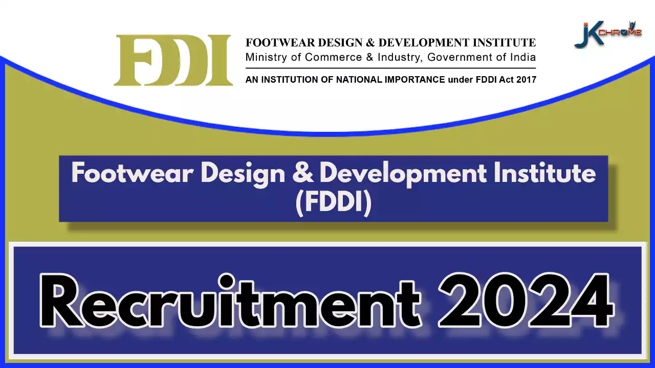 FDDI Recruitment Notification 01/2024