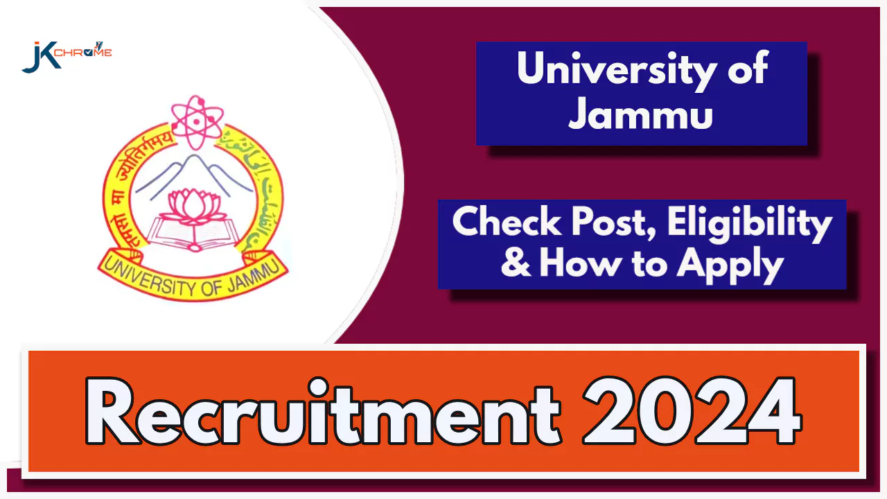 Jammu University Field Investigator Recruitment 2024