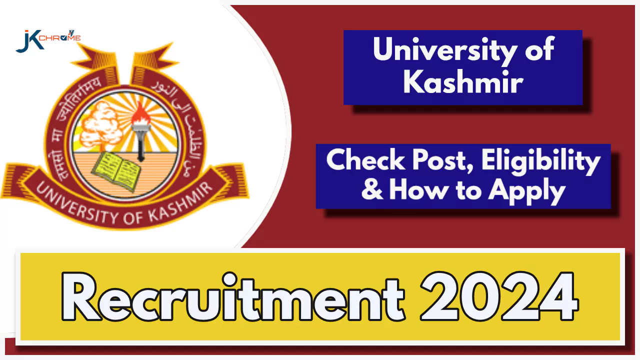 Kashmir University Dept of Mathematics Recruitment 2024