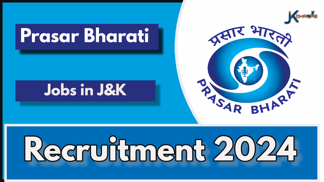 Prasar Bharati Recruitment 2024 in Jammu