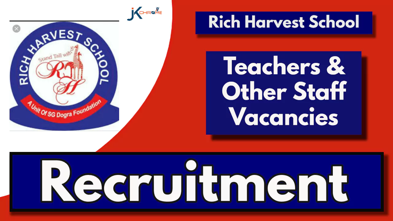 Rich Harvest School Bari Brahmana Hiring Staff; Check Posts, Eligibility and How to Apply