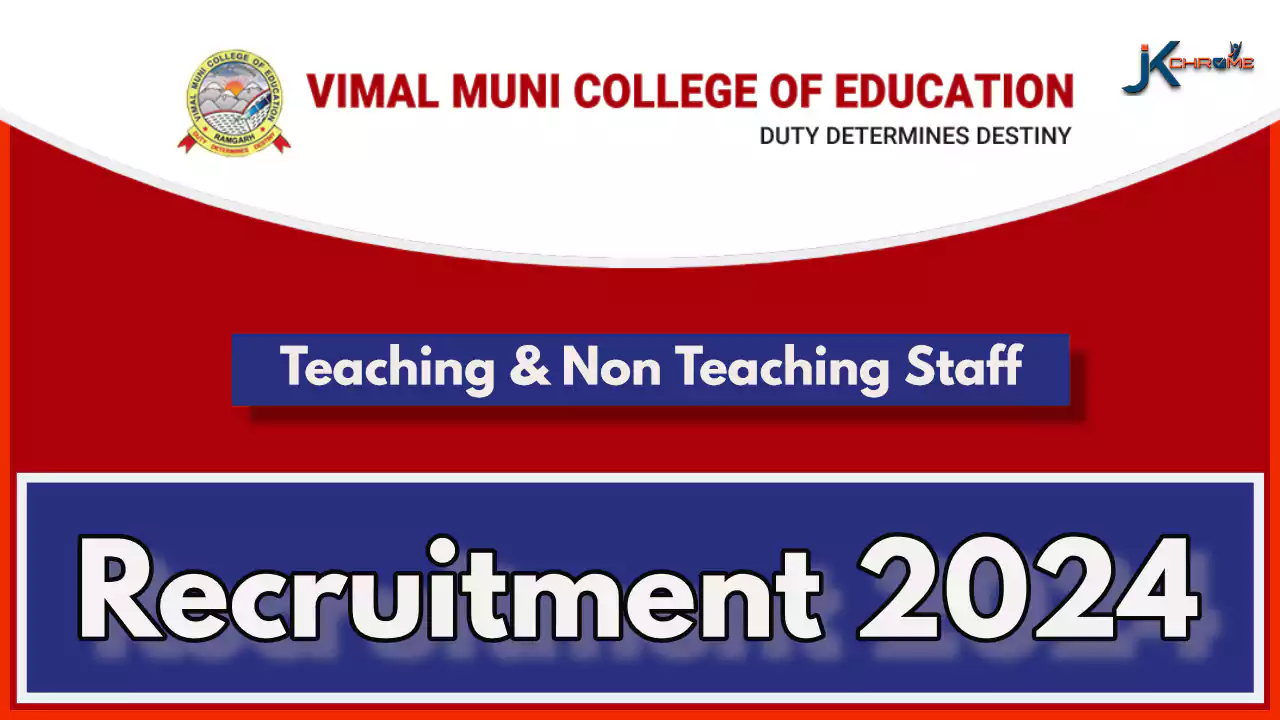 Lecturers, Librarian Posts — Vimal Muni College of Education Jammu Vacancy 2024