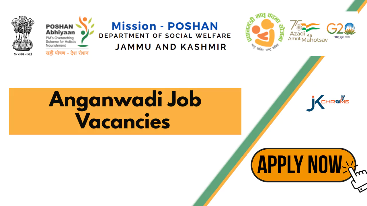 Anganwadi Worker Vacancy Recruitment 2024 in Jammu