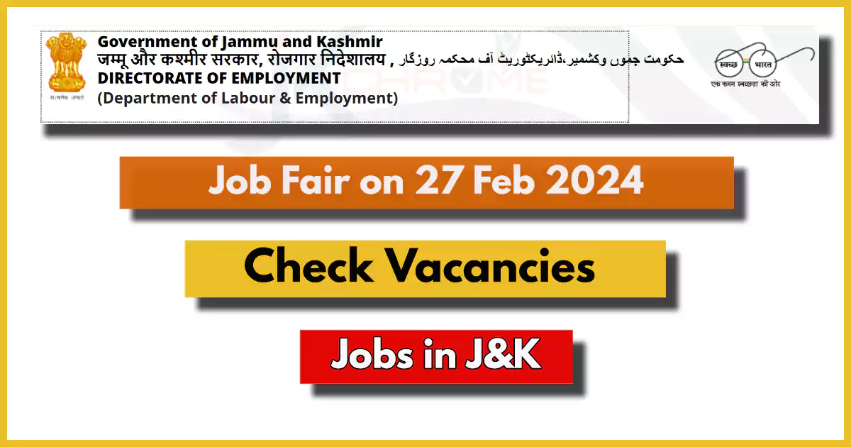 District Employment and Counselling Centre Organises Job Fair in Jammu