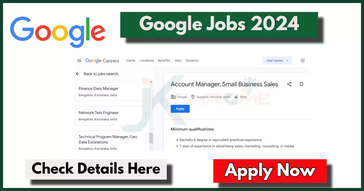 Google Account Manager Job Vacancy 2024