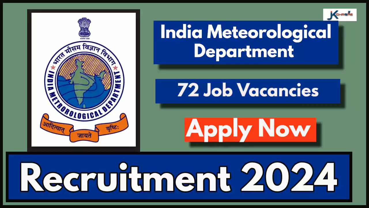 72 Job Vacancies in IMD (India Meteorological Department)