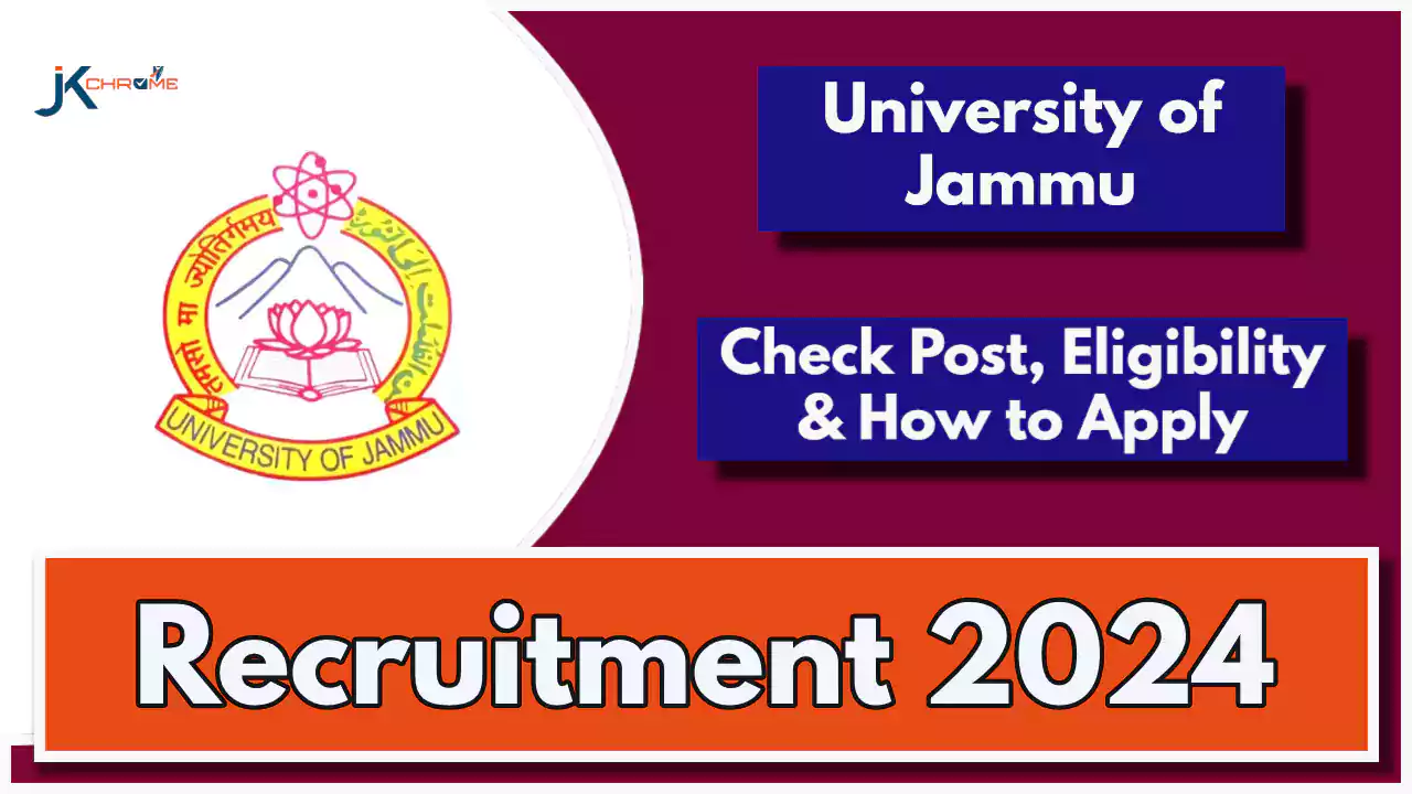 Jammu University Recruitment 2024; Check Vacancy, Eligibility and How to Apply