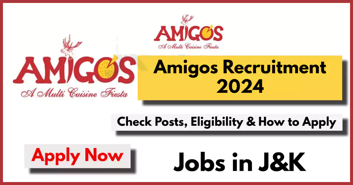 Amigos Jobs 2024: Check Out Details
