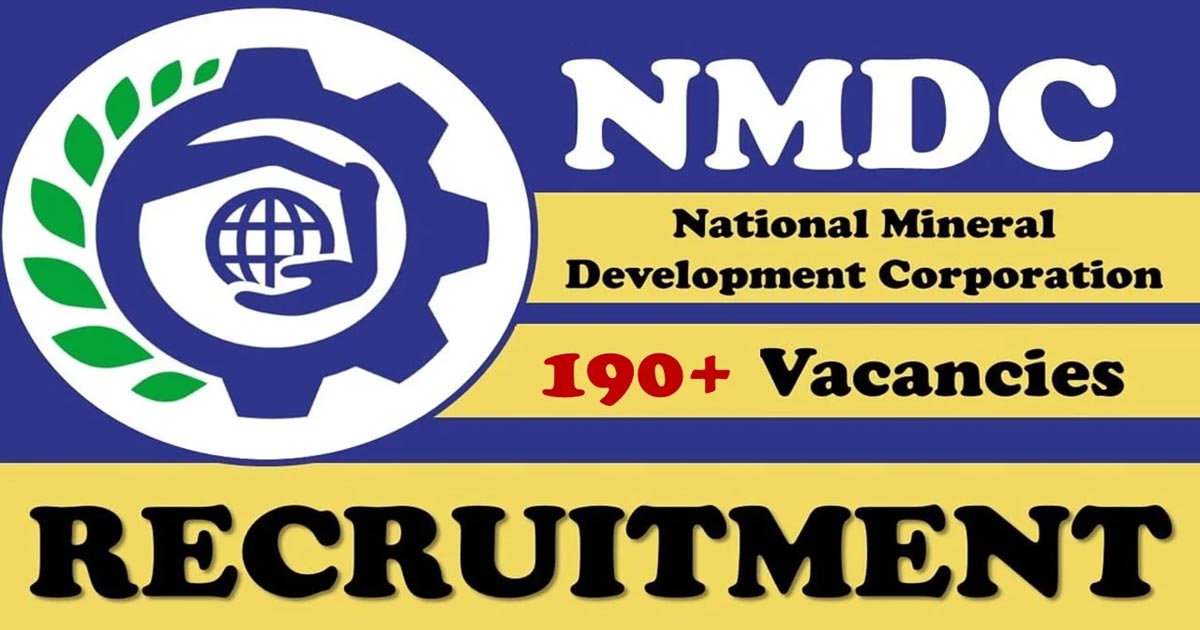 NMDC Recruitment 2024 Cancelled