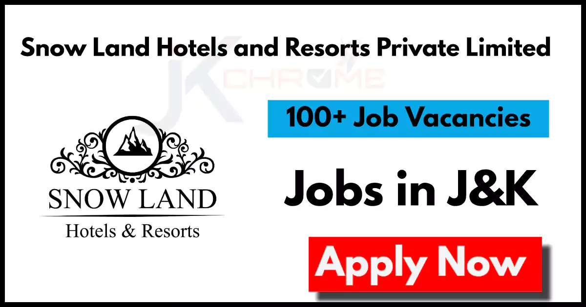 Private Job Vacancies in Kashmir: 100+ Vacancies