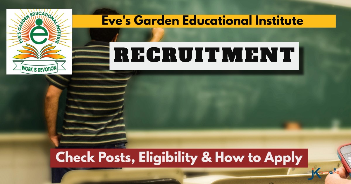 Eve's Garden Educational Institute requires Teachers