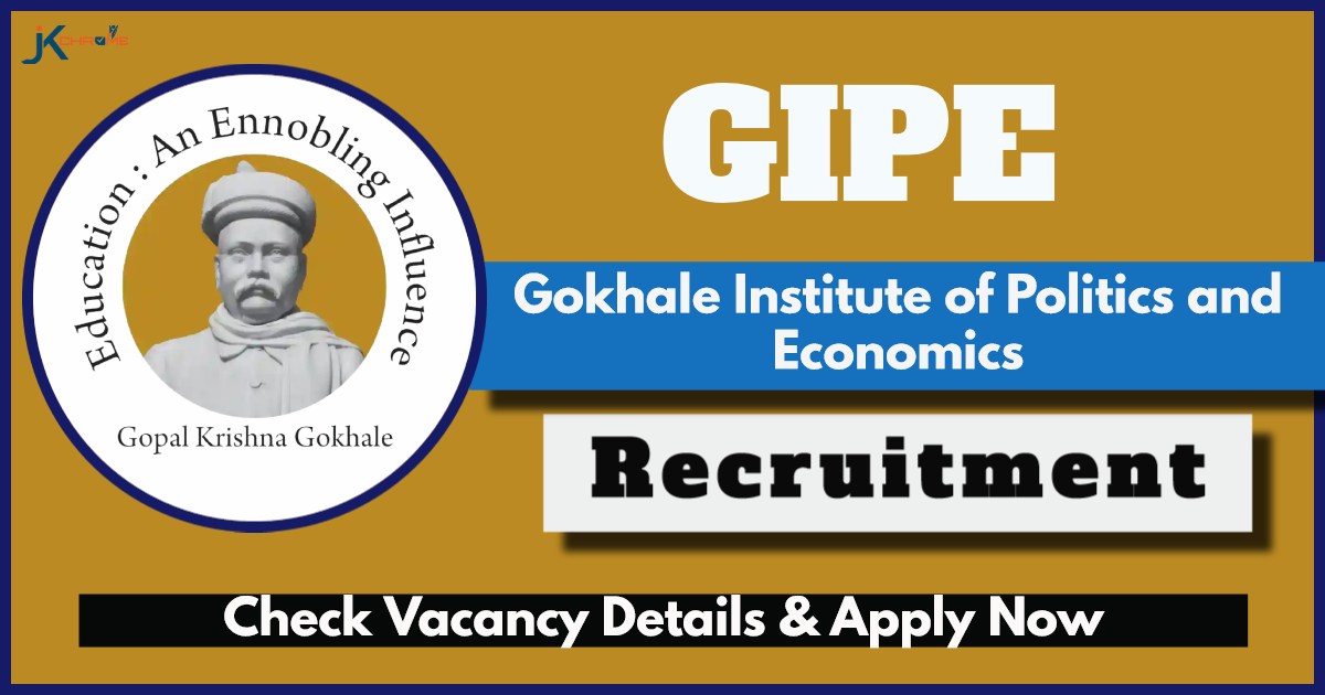 Gokhale Institute of Politics and Economics Recruitment 2024 Notification PDF