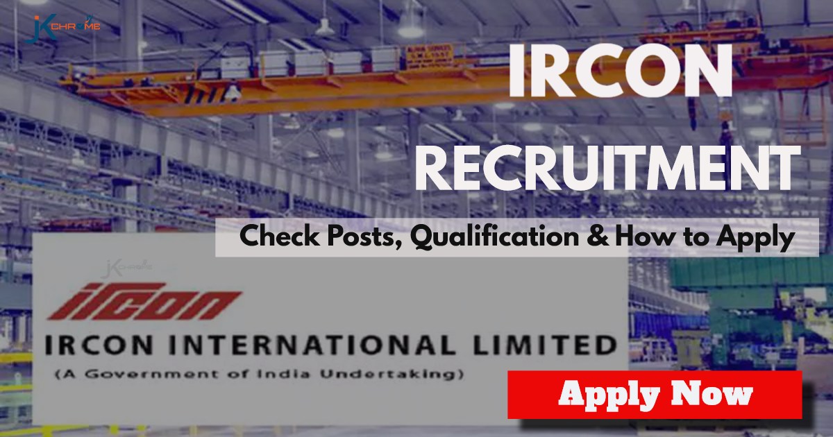IRCON Recruitment 2024 Notification PDF Out: Apply Online for Assistant Manager Posts