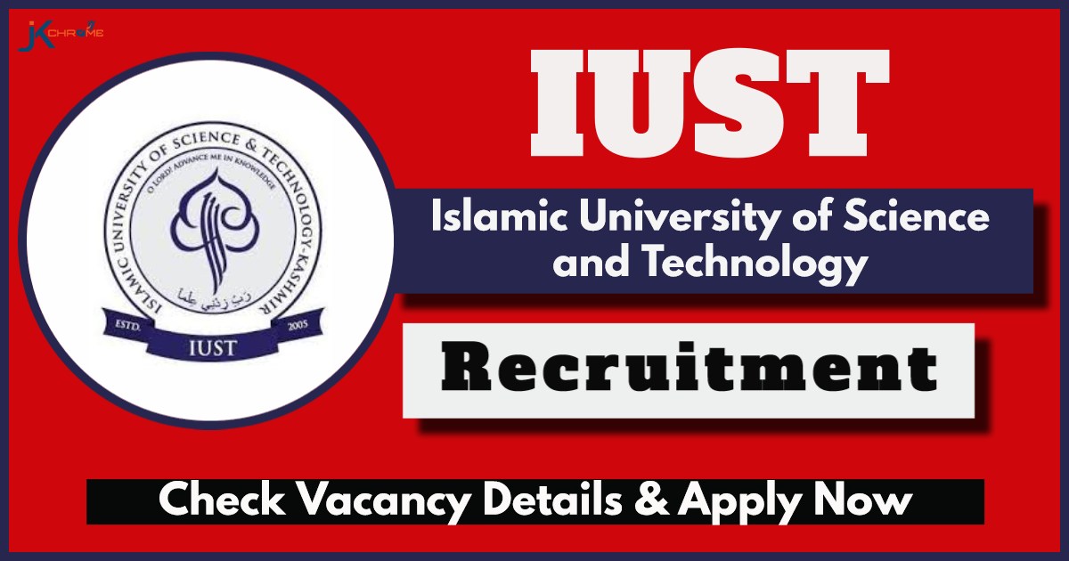 IUST Department of Economics Recruitment 2024: Check Vacancy Details, How to Apply