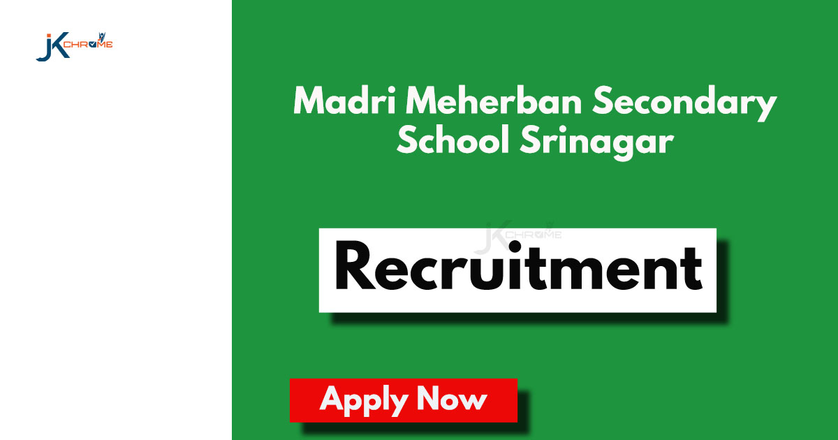 Madri Meherban Sec School Jobs 2024