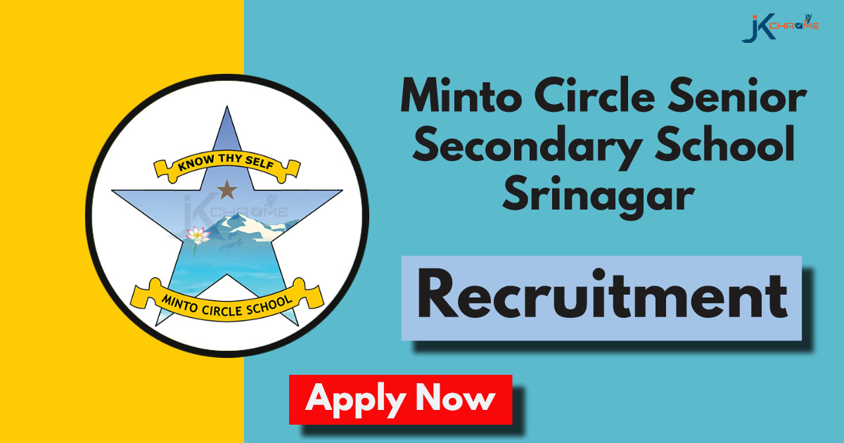 Minto Circle Senior Secondary School Srinagar Jobs