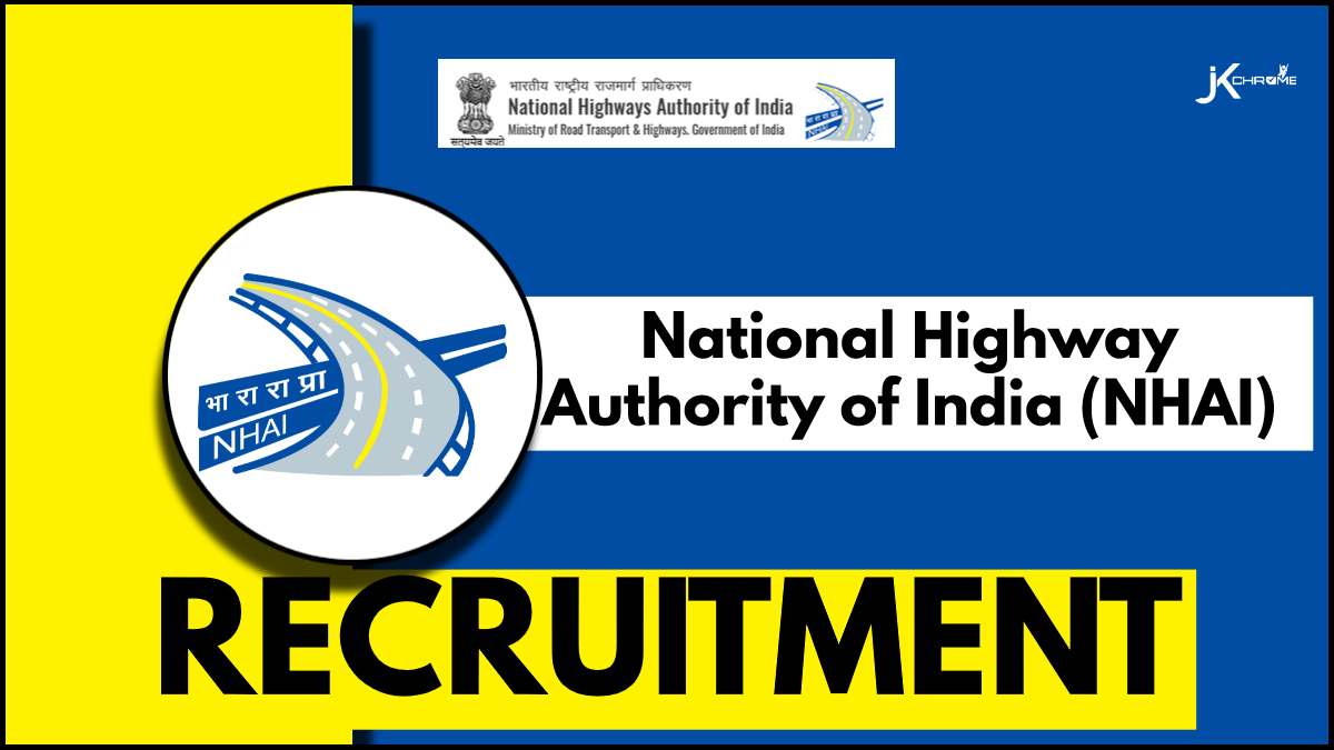 NHAI Recruitment 2024: Latest Job Opening, Check Post, Salary, Qualification and How to Apply