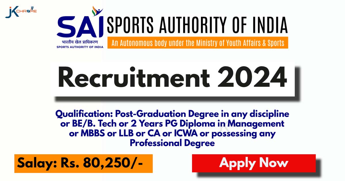 Sports Authority of India Recruitment 2024: Check Post, Qualification and How to apply