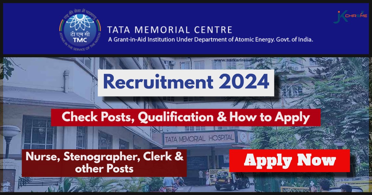 TMC Recruitment 2024: Check Posts Qualification, Pay Scale and How to Apply