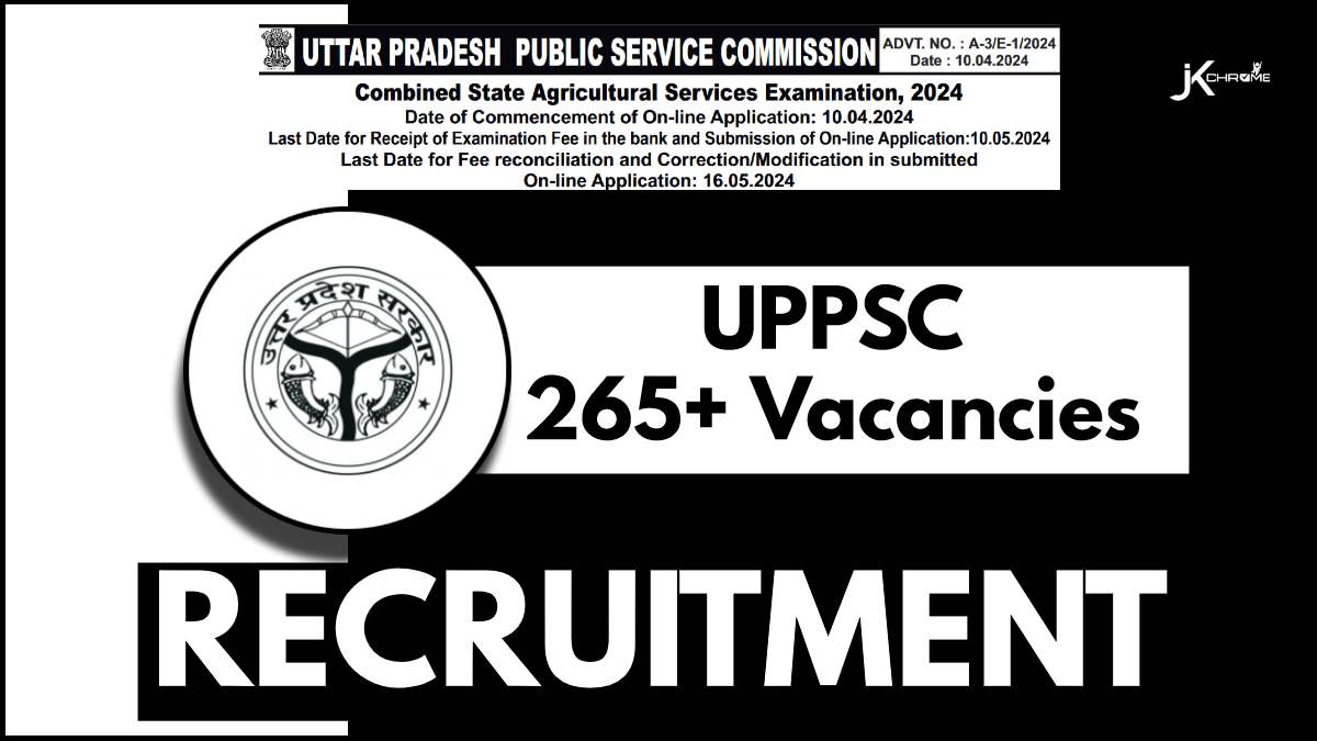UPPSC Recruitment 2024: Apply for 268 Vacancies, Age Limit, Qualification, Salary and Other Details