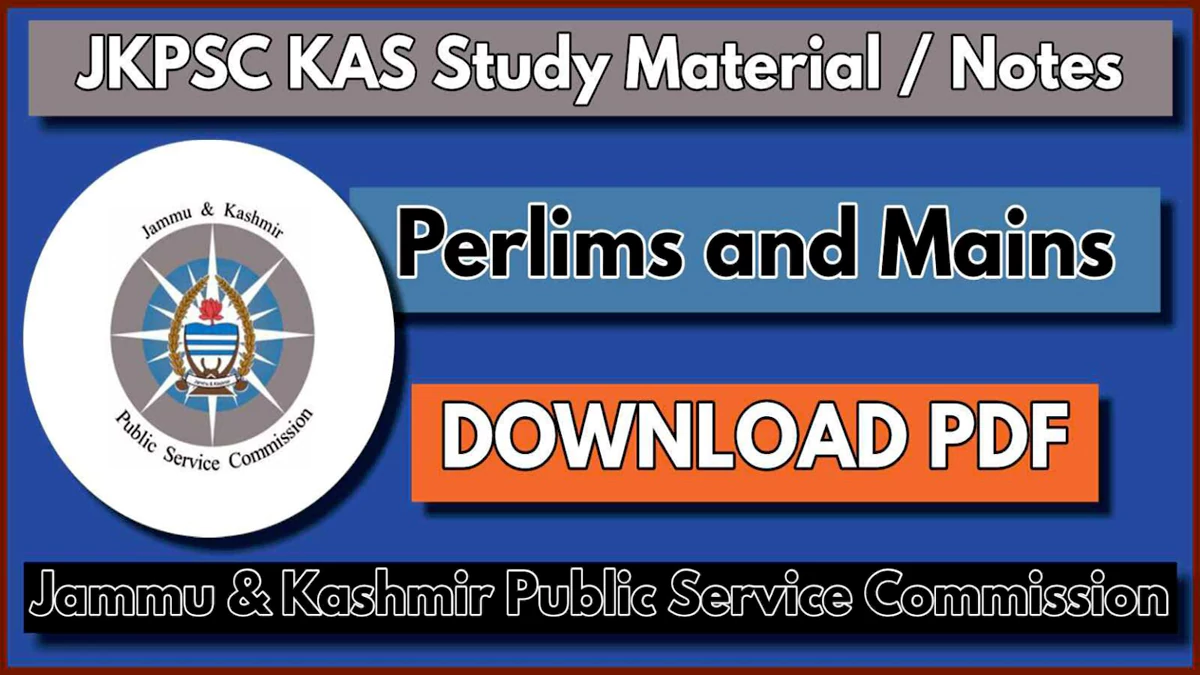 Jkpsc kas study material pdf download free books and notes for exam