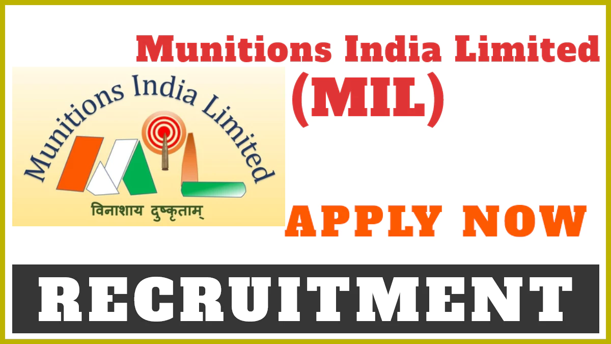 Munitions India Recruitment 2025 Notification Out, Check Details Here