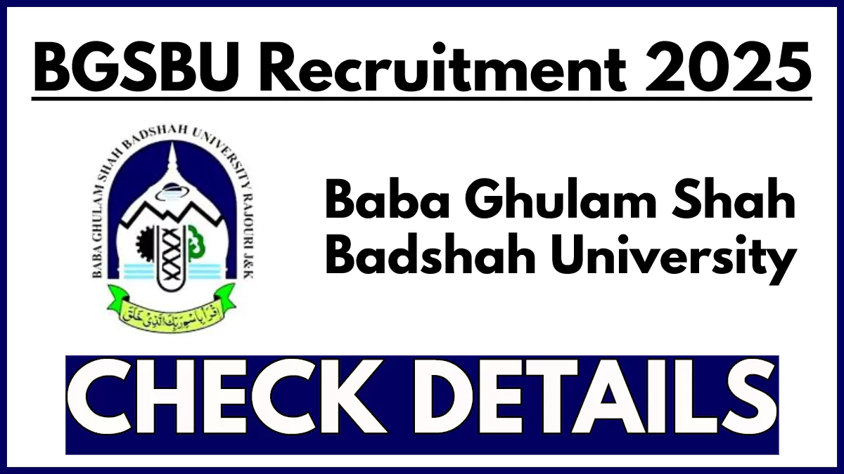 Baba Ghulam Shah Badshah University Recruitment 2025, Apply For Junior ...