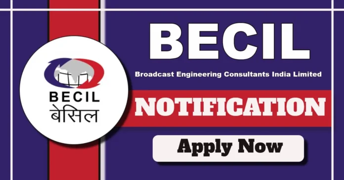 BECIL Notification 2025: Walk-in Interview for Help Desk Social Worker, Technicians, Typist and Executive