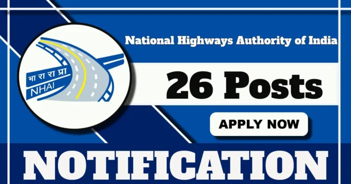 NHAI Expert Posts 2025: Apply Online by April 30 for 26 High-Salary Positions