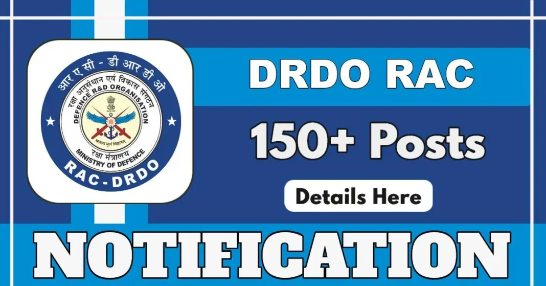 DRDO RAC Opens Applications For 152 Scientist/Engineer ‘B’ Posts Across ...